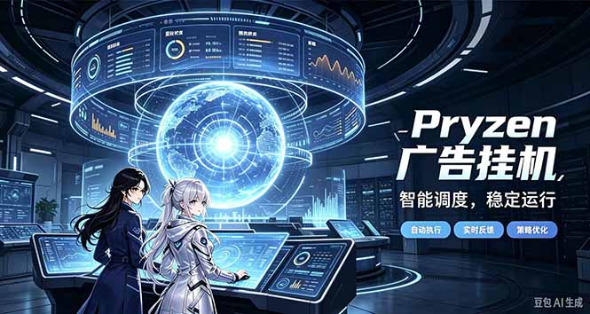 Pryzen广告全自动挂机给自己一个交代,门槛低,零基础小白也可以快速上手-梦清研习社