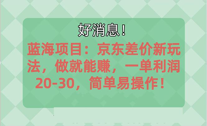 越早知道越能赚到钱的蓝海项目：京东大平台操作，一单利润20-30，简单…-梦清网创