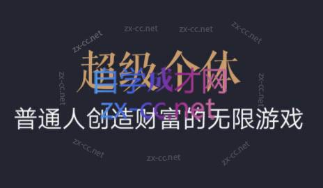超级个体·普通人创造财富的无限游戏-梦清网创