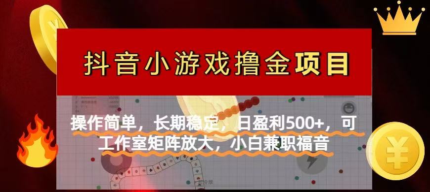 【抖音小游戏发行人计划项目】操作简单，长期稳定，日盈利500+，可工作…-梦清网创