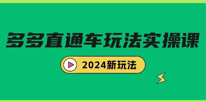 (9412期)多多直通车玩法实战课，2024新玩法(7节课)-梦清网创