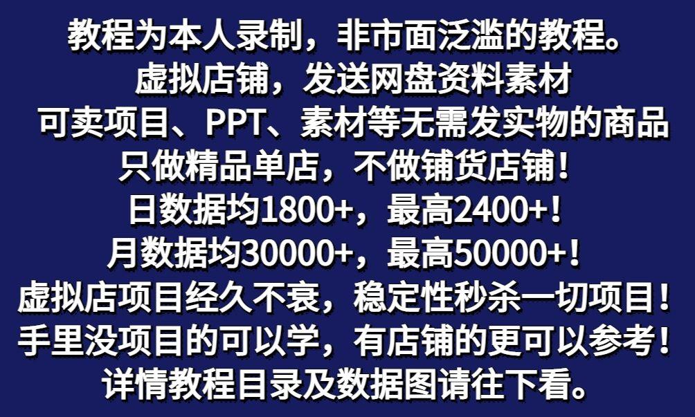 图片[2]-拼多多虚拟电商训练营月入50000+你也行，暴利稳定长久，副业首选-梦清网创