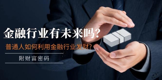 某付费文章：金融行业有未来吗？普通人如何利用金融行业发财?(附财富密码-梦清网创