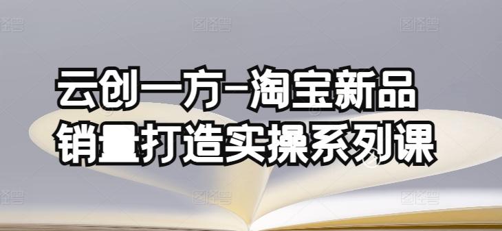 云创一方-淘宝新品销量打造实操系列课，基础销量打造(4课程)+补单渠道分析(4课程)-梦清网创