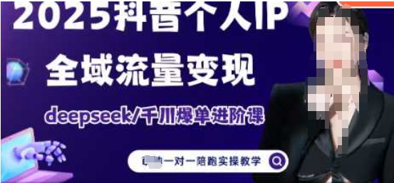 2025个人IP短视频带货(进阶版)全域流量变现，deepseek千川爆单进阶课-梦清网创