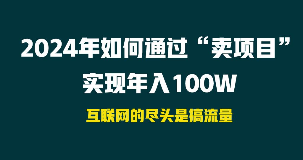 2024年如何通过“卖项目”实现年入100W-梦清网创