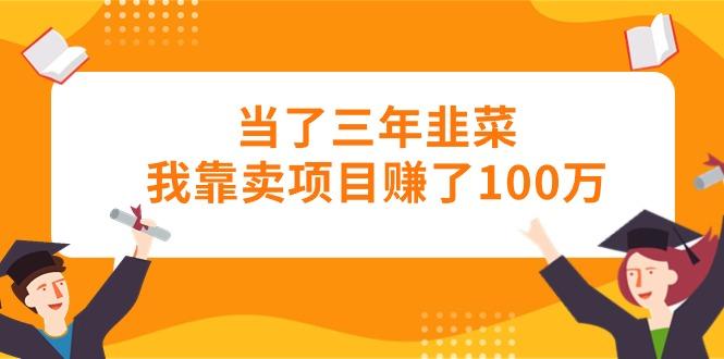 当了三年韭菜我靠卖项目赚了100万-梦清网创