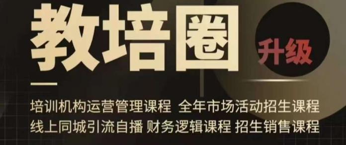 旺仔爸爸教培圈课程(运营／管理／招生／引流全套课程)，同城引流自播方案-梦清网创