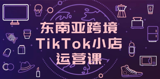东南亚跨境TikTok小店运营课，掌握店铺设置与流量转化核心技巧-梦清网创