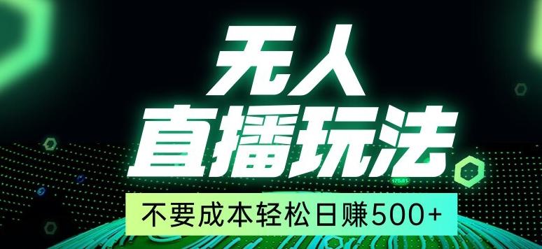 全网首发24年最新无人直播玩法，不需要成本，无需人力，一台电脑24小时为你工作-梦清网创