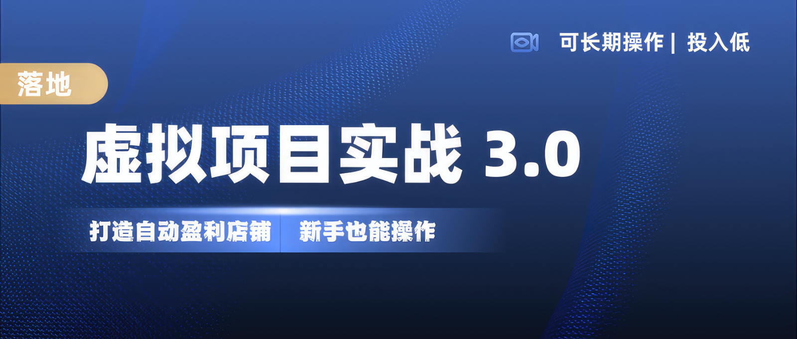 虚拟项目实操落地 3.0,新手轻松上手，单品月入1W+-梦清网创