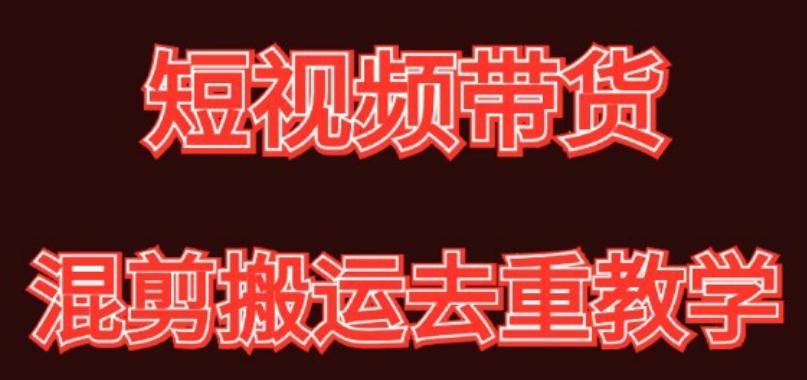 混剪去重短视频带货玩法，混剪搬运简单过原创思路分享-梦清网创