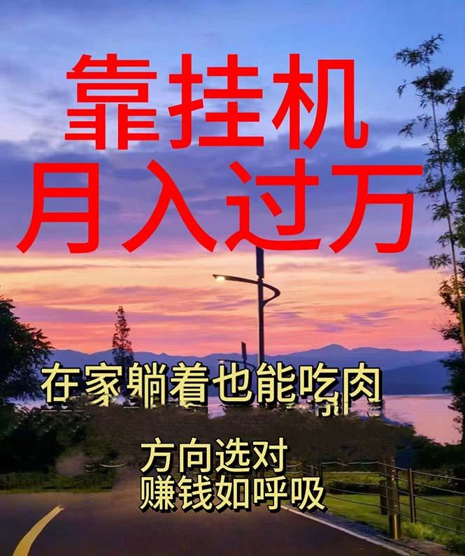 靠挂机，日入1000+，躺着也能吃肉，电脑手机都可挂-梦清网创