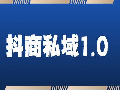 抖商服务私域1.0，抖音引流获客详细教学-梦清网创