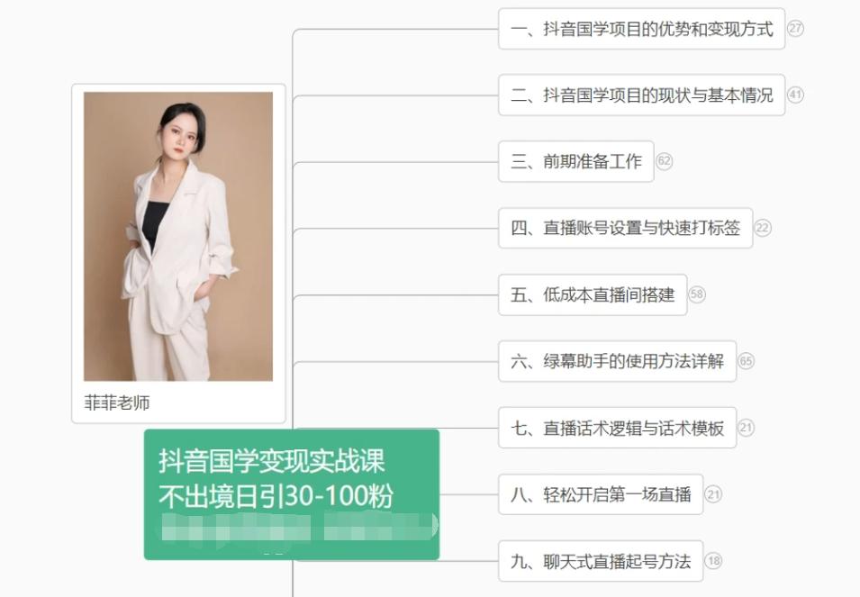 抖音国学变现项目：不出境日引30-100粉实战课程-梦清网创