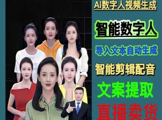 伍老师Ai数字人快速剪辑制作以及变现视频课-梦清网创