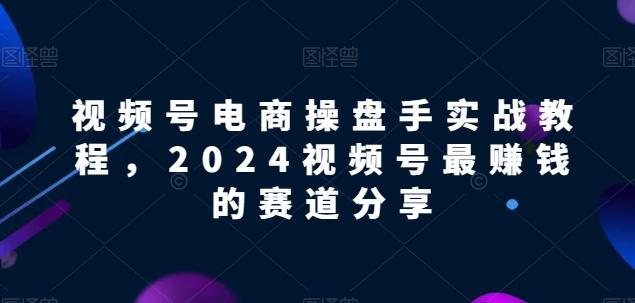 视频号电商实战教程，2024视频号最赚钱的赛道分享-梦清网创