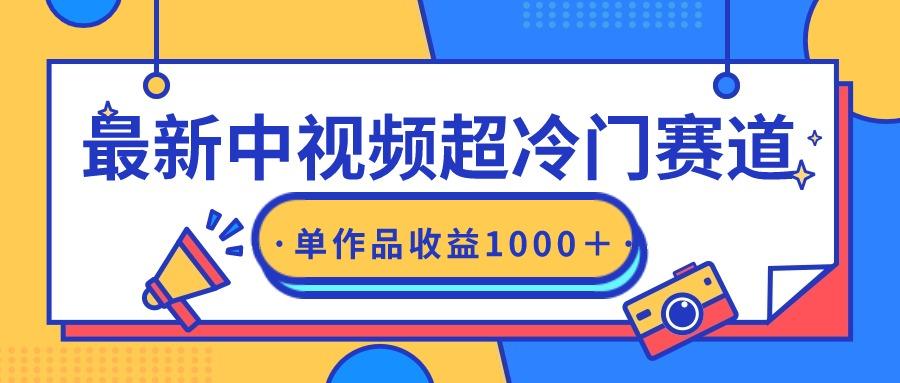 (9275期)最新中视频超冷门赛道，轻松过原创，单条视频收益1000＋-梦清网创