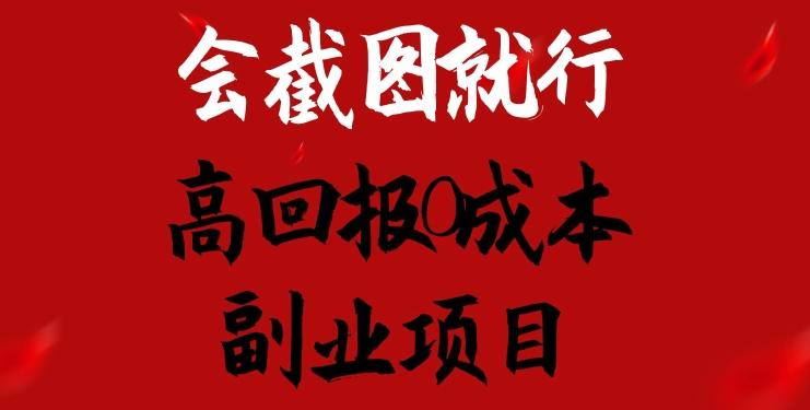 会截图就行，高回报0成本副业项目，卖离婚模板一天1.5k+【揭秘】-梦清网创