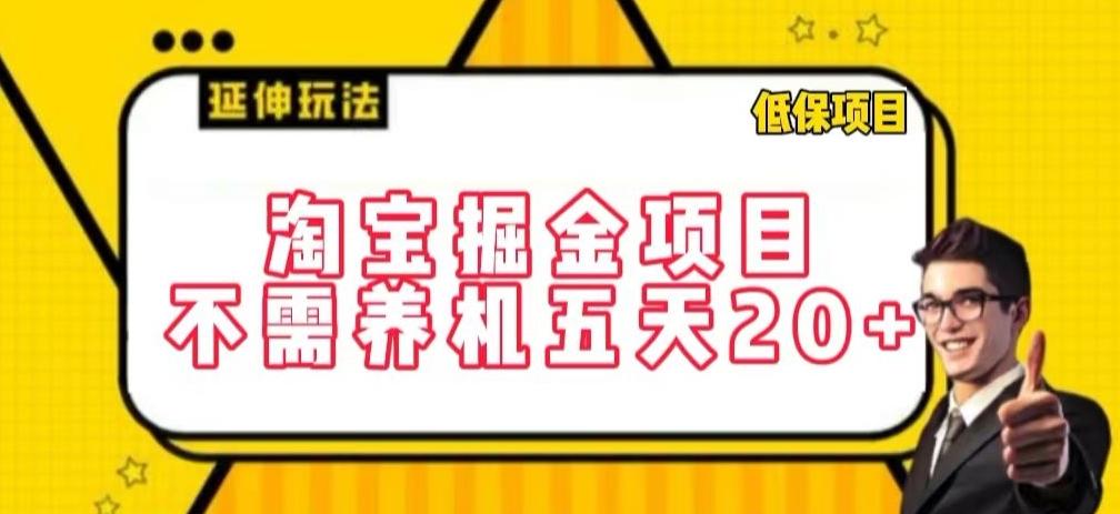 淘宝掘金项目，不需养机，五天20+，每天只需要花三四个小时【揭秘】-梦清网创