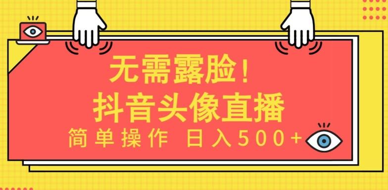 无需露脸，Ai头像直播项目，简单操作日入500+【揭秘】-梦清网创