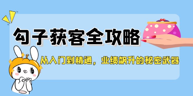 从入门到精通，勾子获客全攻略，业绩飙升的秘密武器-梦清网创