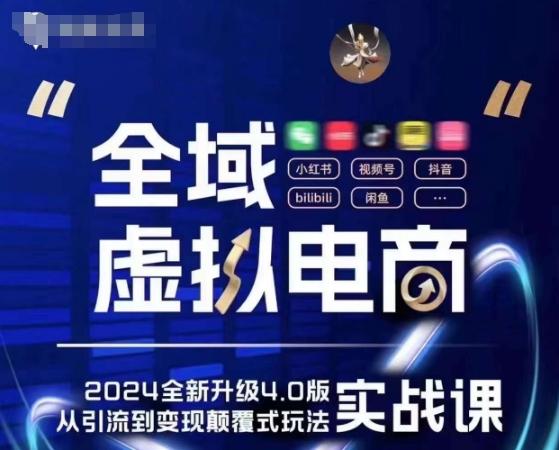 全域虚拟电商4.0 实战为主，理论为辅，5大「黄金赚钱虚拟赛道」，颠覆式的创新玩法交付-梦清网创