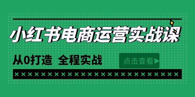 (9946期)最新小红书·电商运营实战课，从0打造  全程实战(65节视频课)-梦清网创