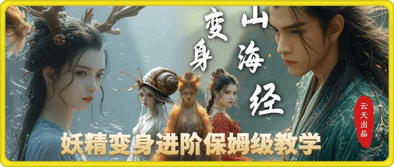 云天AI山海经变身视频教程，妖精变身进阶保姆级教学-梦清网创