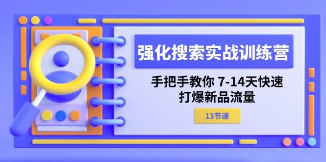 强化 搜索实战训练营，手把手教你 7-14天快速-打爆新品流量(13节课-梦清网创