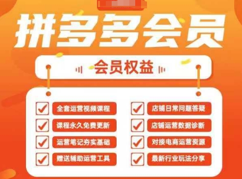 2025拼多多运营实战课，40节全流程教学，覆盖拼多多运营全链路-梦清网创
