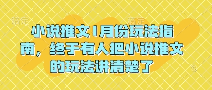 小说推文1月份玩法指南，终于有人把小说推文的玩法讲清楚了!-梦清网创