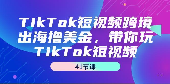 TikTok短视频跨境出海撸美金，带你玩TikTok短视频(41节课)-梦清网创