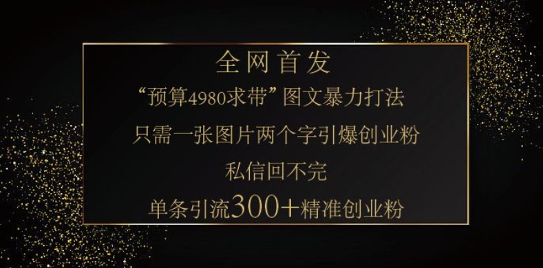 小红书神奇图片引流法，只需一张图，就能单条笔记凭借此方法，轻松引流 300 + 精准创业粉-梦清网创