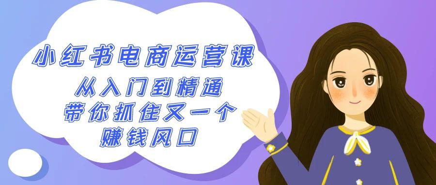 2024小红书电商运营课，从入门到精通，带你抓住又一个赚钱风口(50节课)-梦清网创
