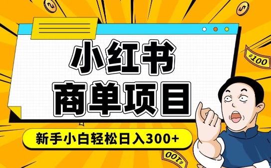 小红书千粉商单，稳定快速变现项目，实现月入6-8k并不是很难-梦清网创