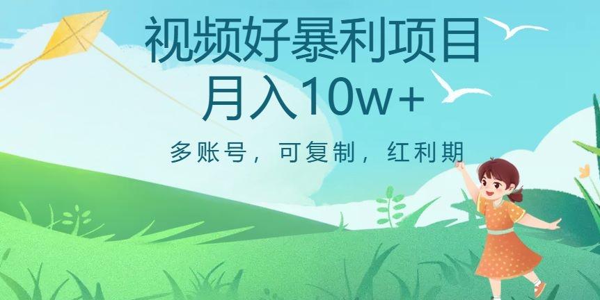 外边收费699项目，视频号暴利项目，多账号可复制，红利期-梦清网创