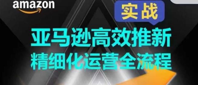 亚马逊高效推新精细化运营全流程，全方位、快速拉升产品排名和销量!-梦清网创