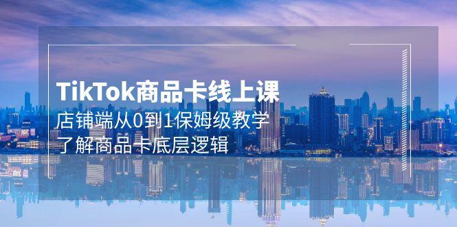 (9843期)Tk商品卡线上课，店铺端从0到1保姆级教学，了解商品卡底层逻辑(20节)-梦清网创