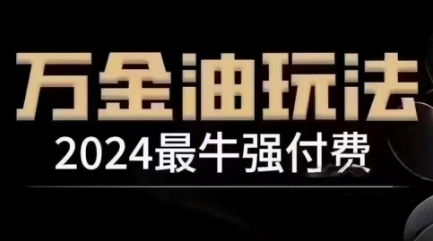 2024最牛强付费，万金油强付费玩法，干货满满，全程实操起飞(更新12月)-梦清网创