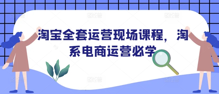 淘宝全套运营现场课程，淘系电商运营必学-梦清网创