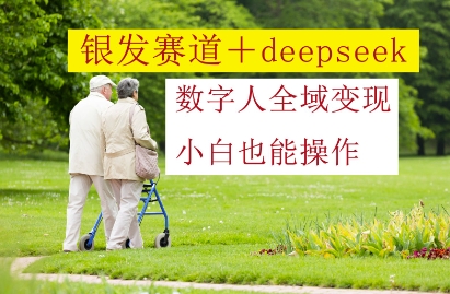 银发赛道+deepseek数字人全域变现，小白也能操作-梦清网创