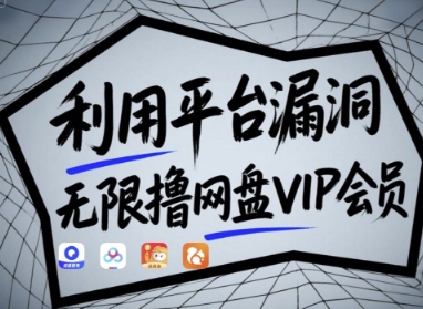 利用平台漏洞，无限撸网盘VIP会员，用户亲测有效!【漏洞原理+操作演示】-梦清网创