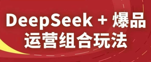 DeepSeek+爆品运营组合玩法，2025淘系精品课-梦清网创