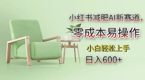 小红书减肥AI新赛道，零成本易操作，日入多张，小白轻松上手【揭秘】-梦清网创