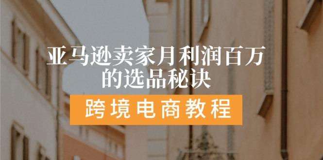 亚马逊卖家月利润百万的选品秘诀:  抓重点/高利润/大方向/大类目/选品…-梦清网创