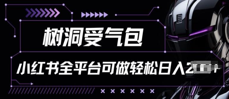 小红书等全平台树洞受气包项目，轻松日入一两张【揭秘】-梦清网创