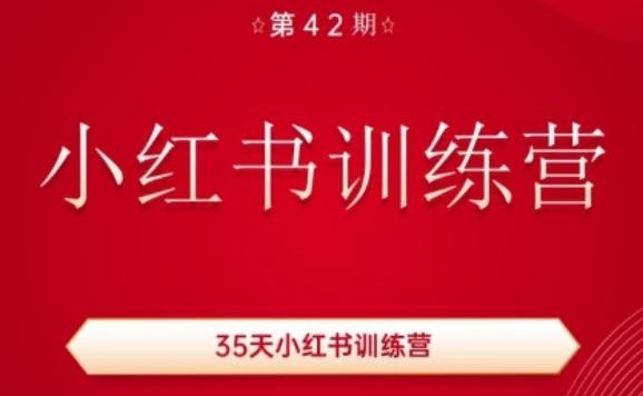 35天小红书训练营(42期)，用好小红书，做你喜欢又擅长的事，涨粉又赚钱-梦清网创