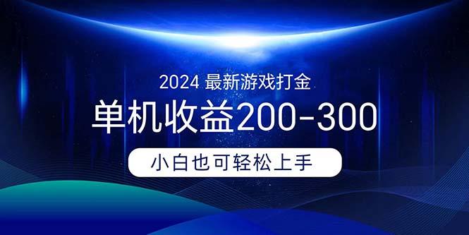 2024最新游戏打金单机收益200-300-梦清网创