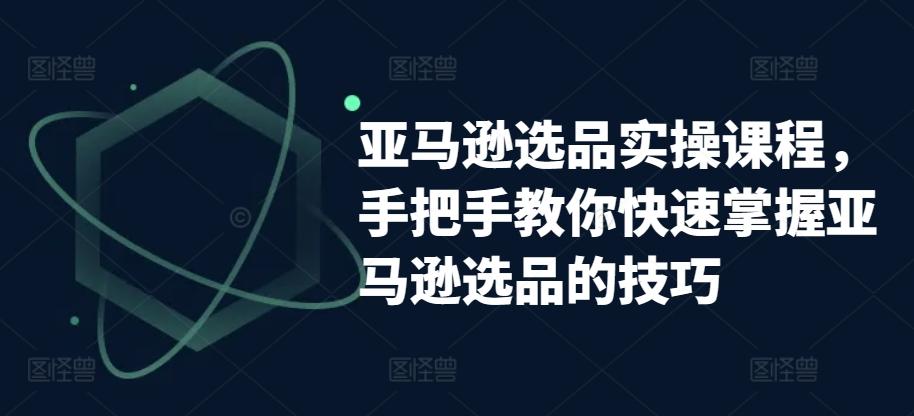 亚马逊选品实操课程，手把手教你快速掌握亚马逊选品的技巧-梦清网创